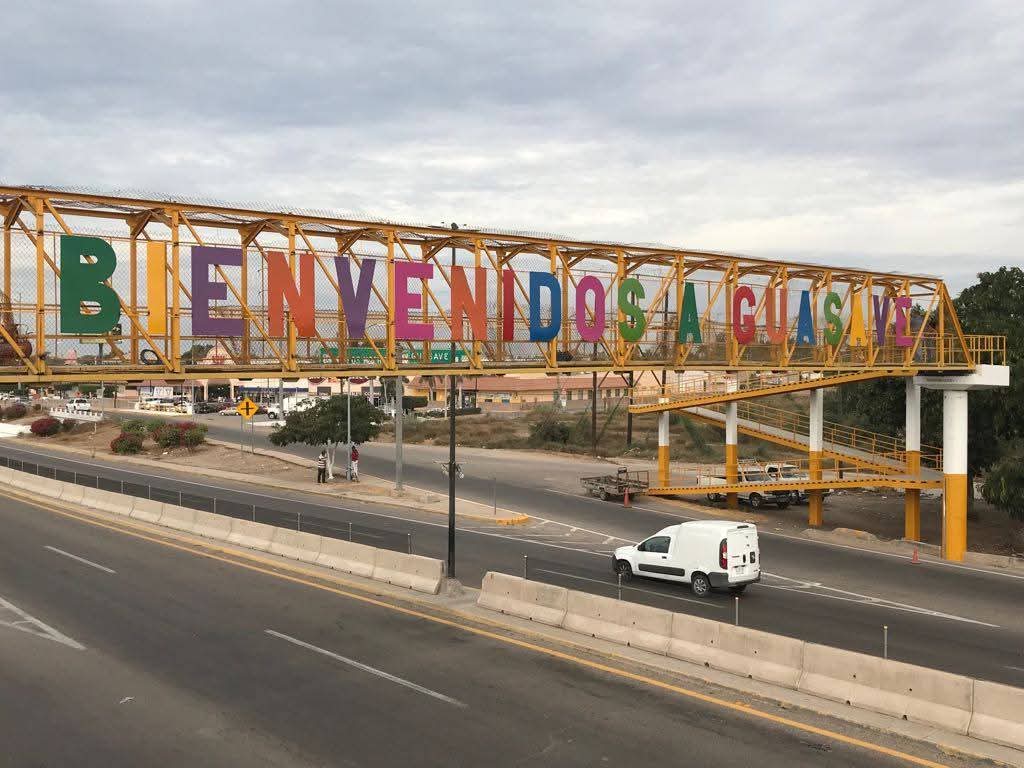 letrero de bienvenida a guasave