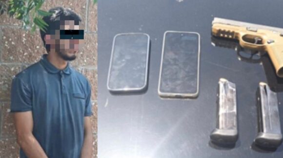 Cae un hombre con pistola y cartuchos en El Limón de Los Ramos, Culiacán 