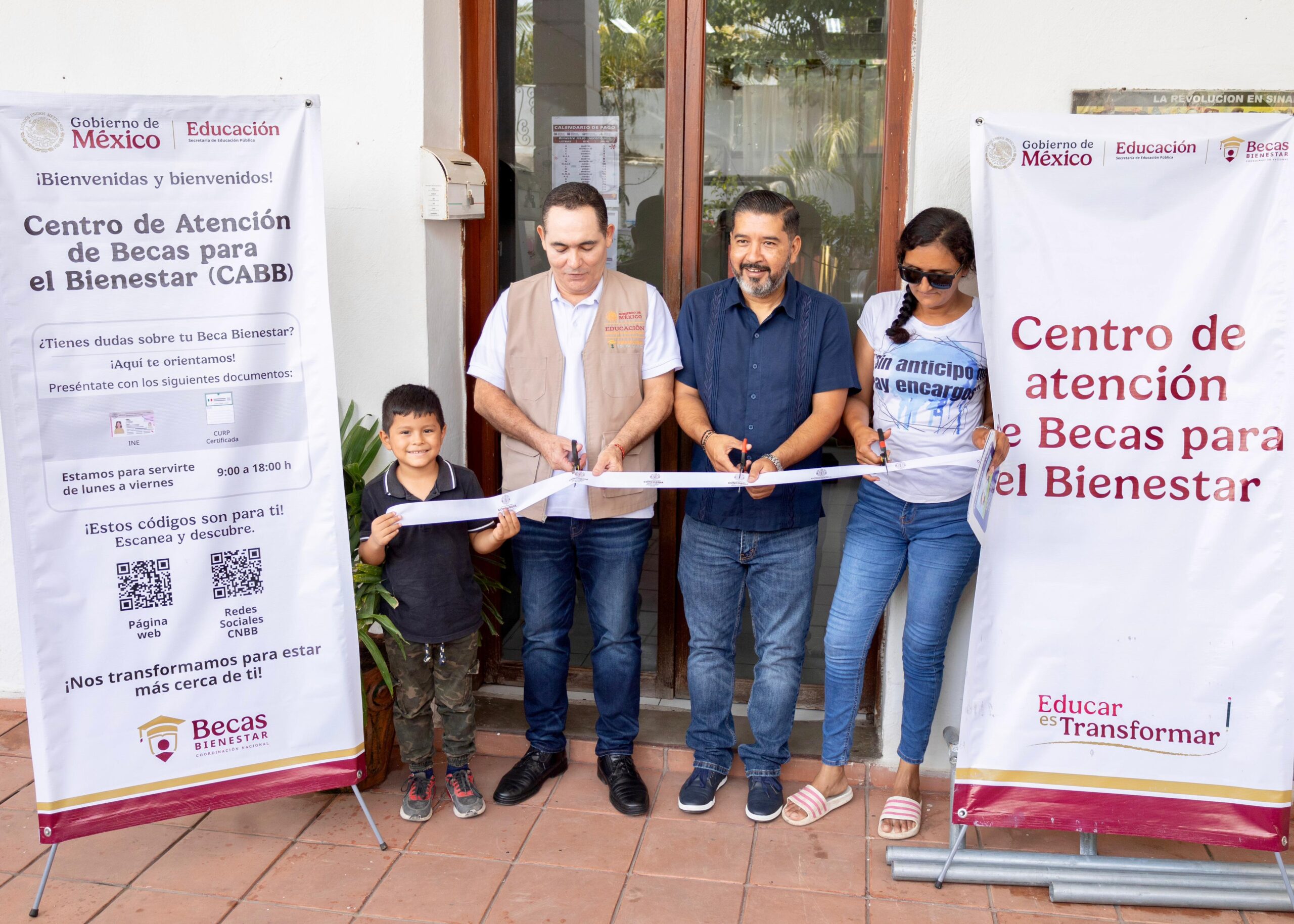 inauguración del Centro de Atención de Becas Bienestar en Concordia