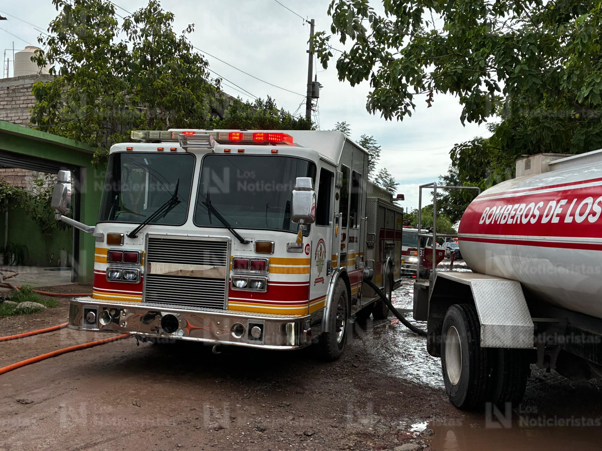 Incendio en casa de Los Mochis