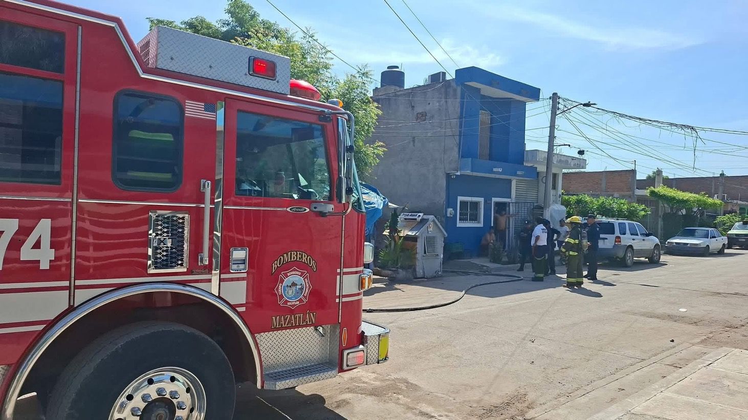 Incendio en casa de la Salvador Allende, en Mazatlán