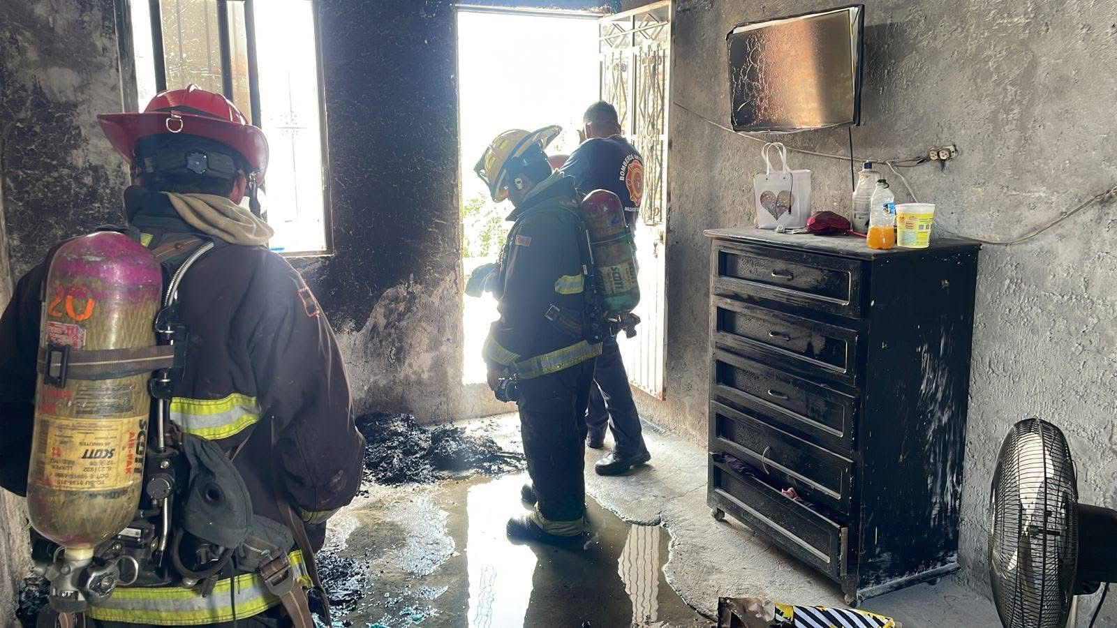 Incendio en casa de Mazatlán