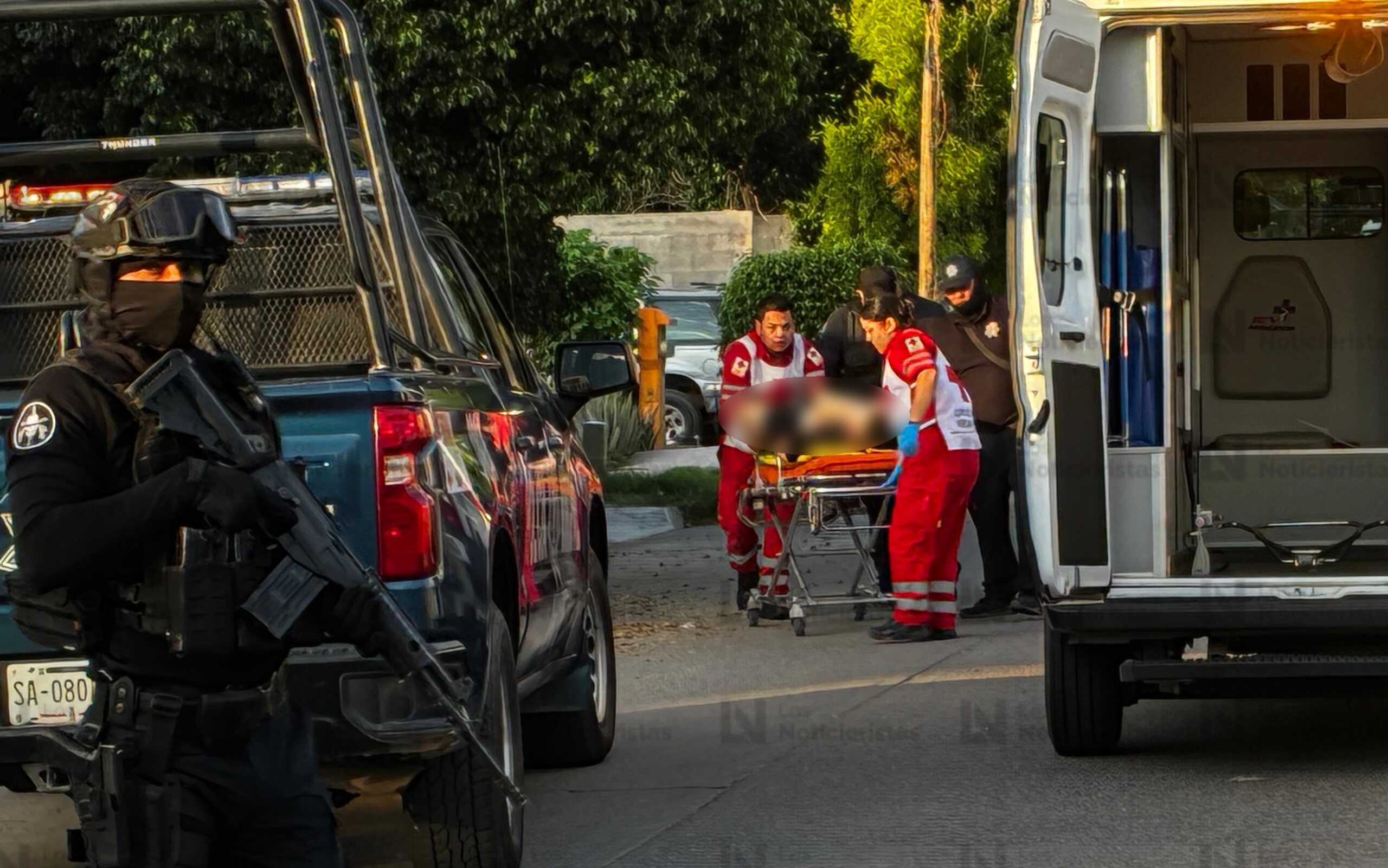 joven baleado en las mananitas en los mochis cruz roja