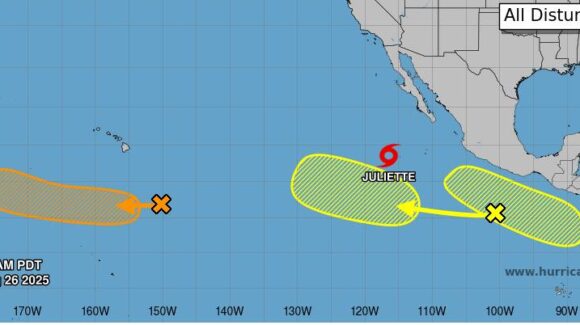 ¡Otra amenaza! Una nueva baja presión podría dar lugar a la tormenta Kiko en el Pacífico