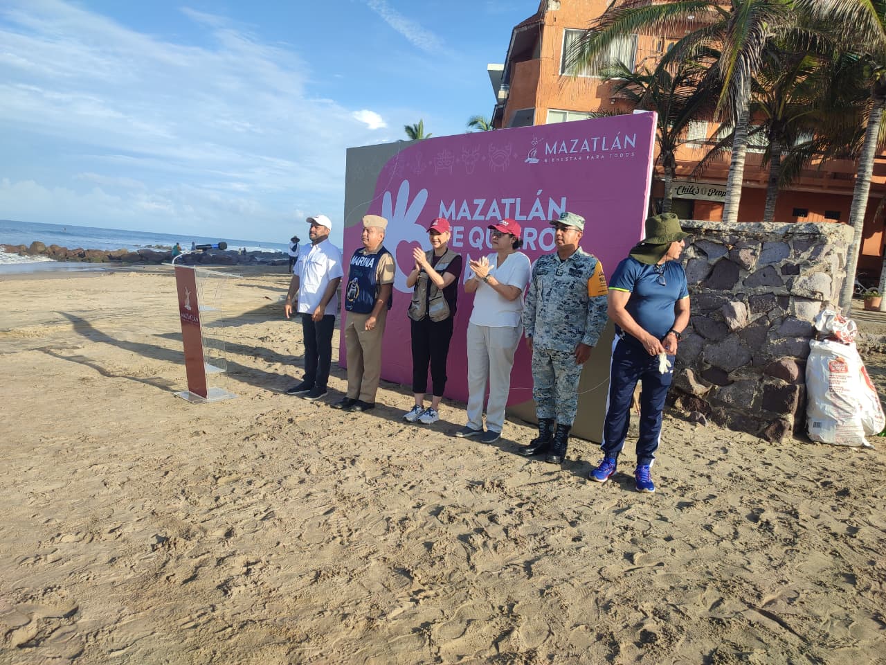 limpieza en zona dorada mazatlan autoridades