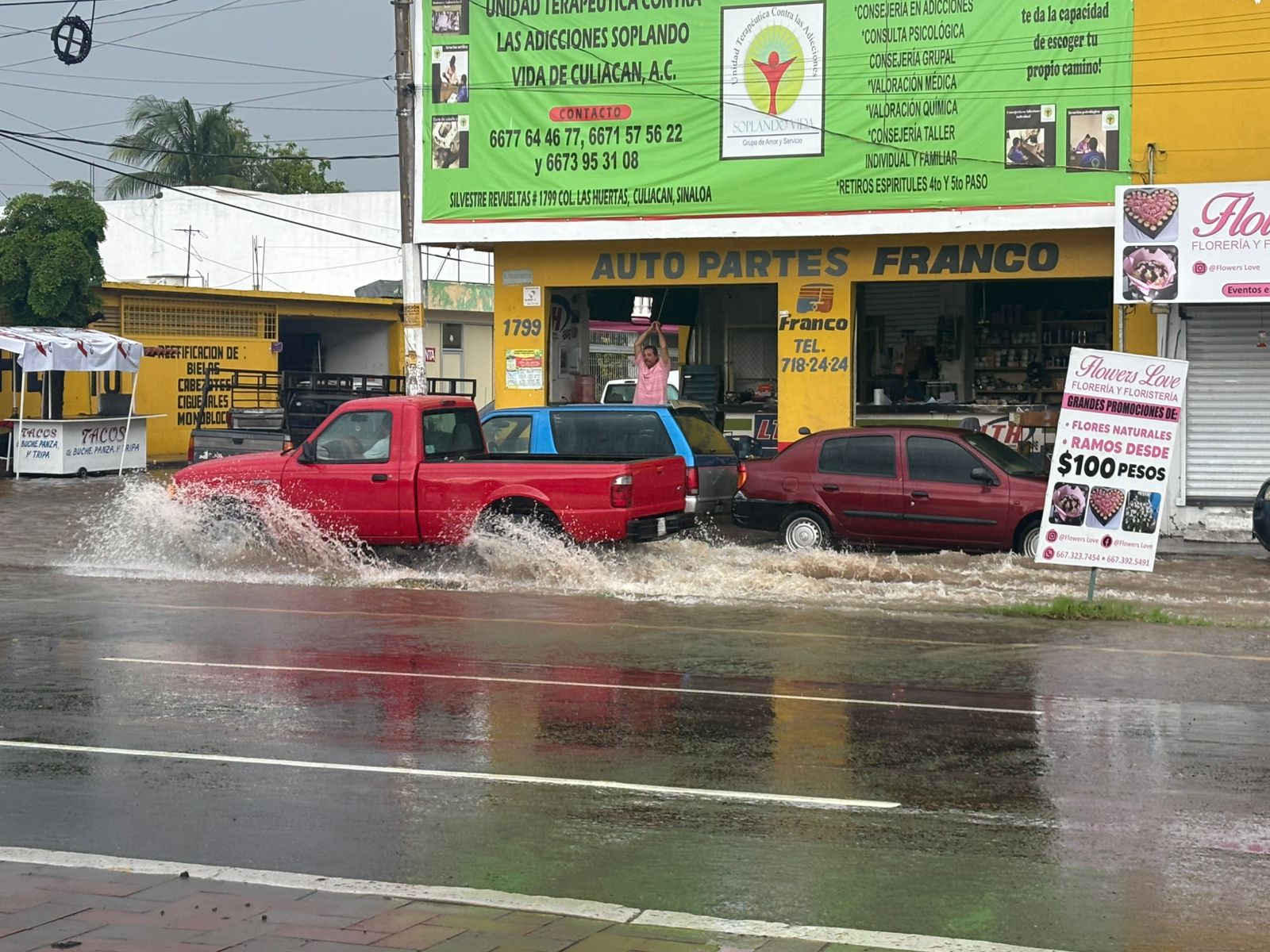 Lluvia en Culiacán
