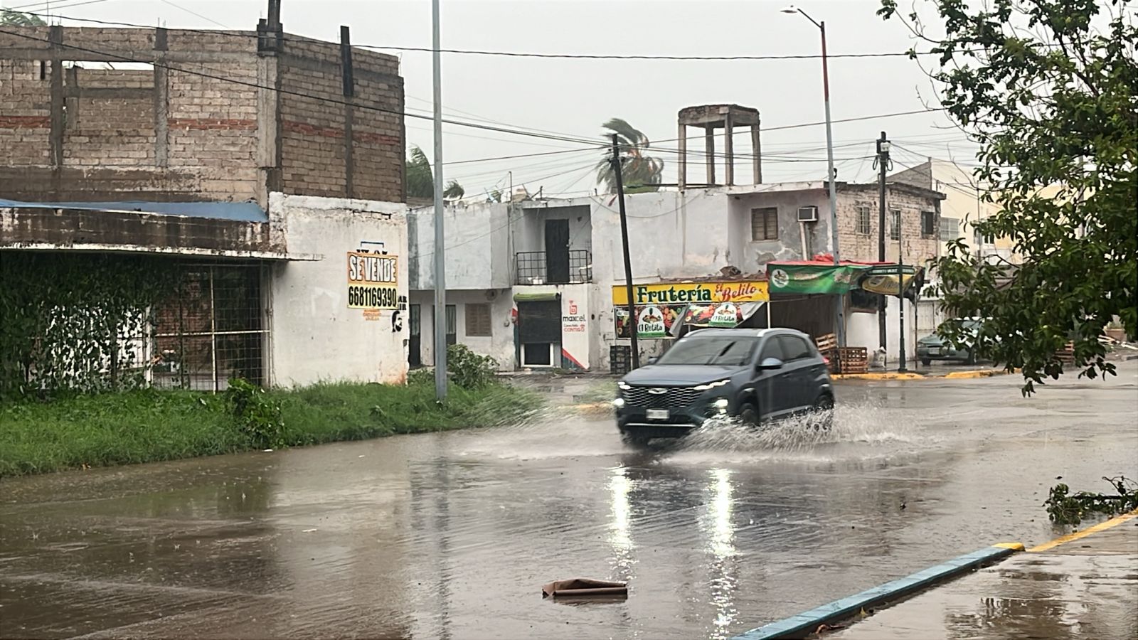 Lluvia en Guasave