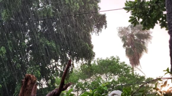 Llueve con viento y hasta sol en zonas de Guasave