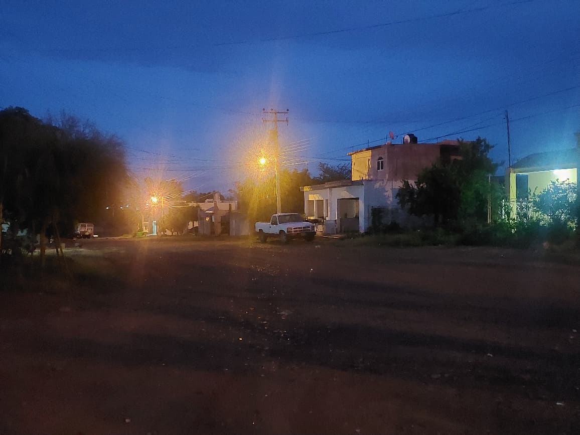 Lluvia ligera en Guamúchil