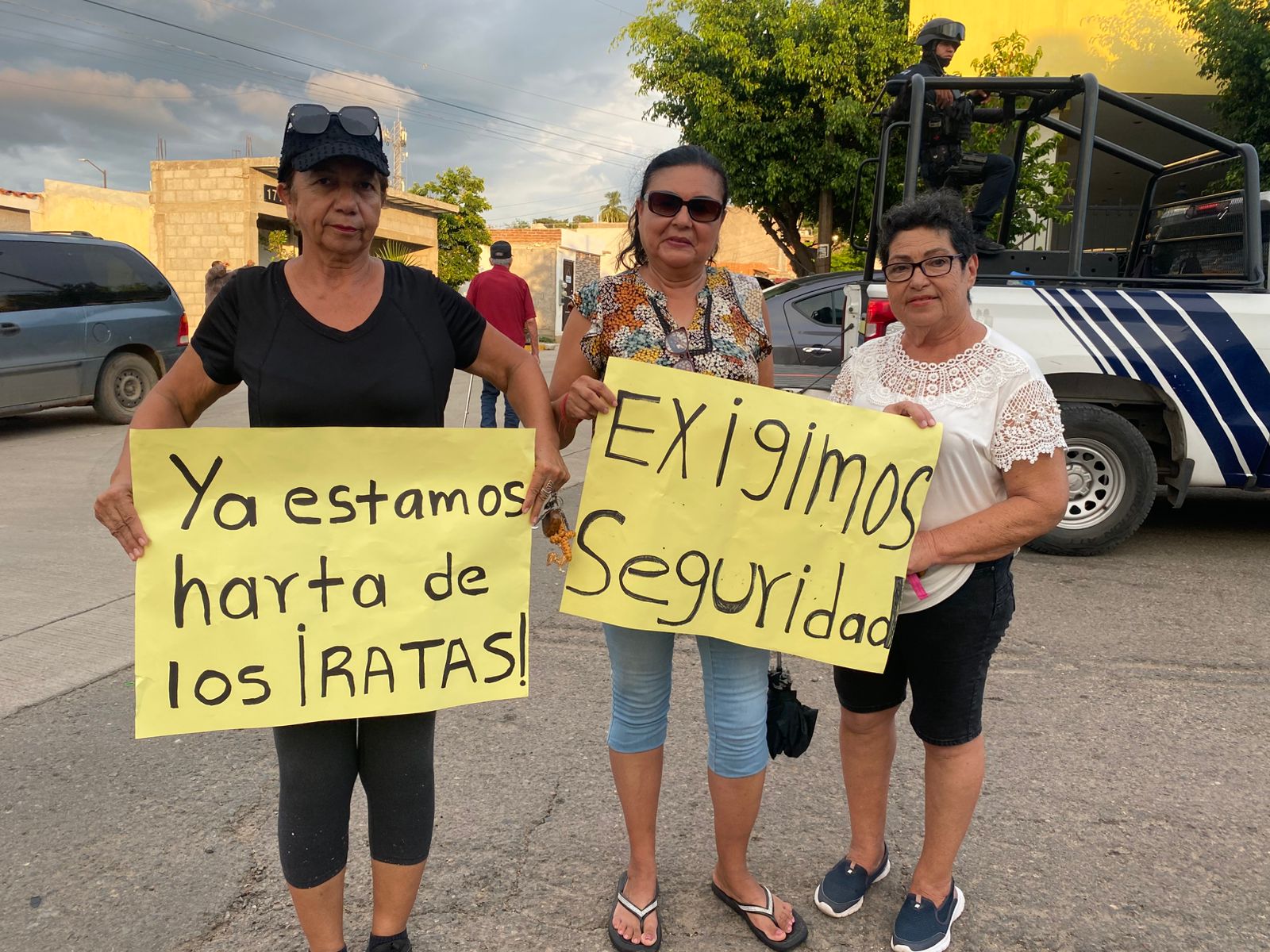 Manifestación en Fracc. San Jorge, en Mazatlán, tras ola de robos