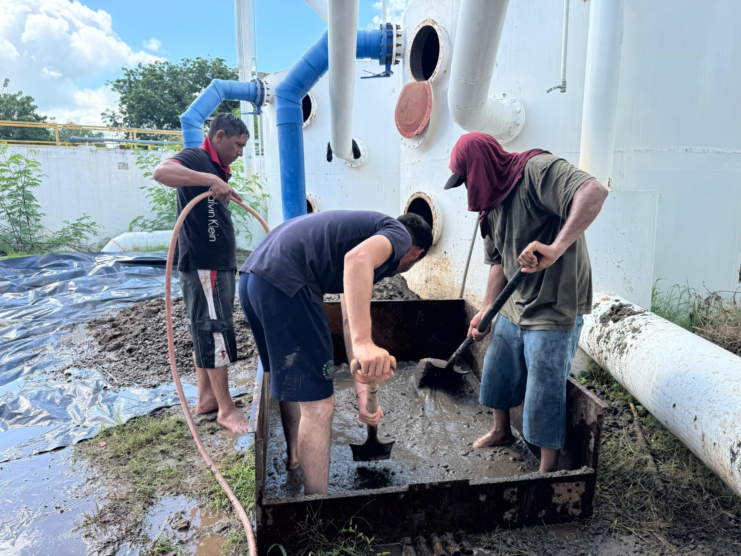 Dan mantenimiento a planta potabilizadora de El Fuerte