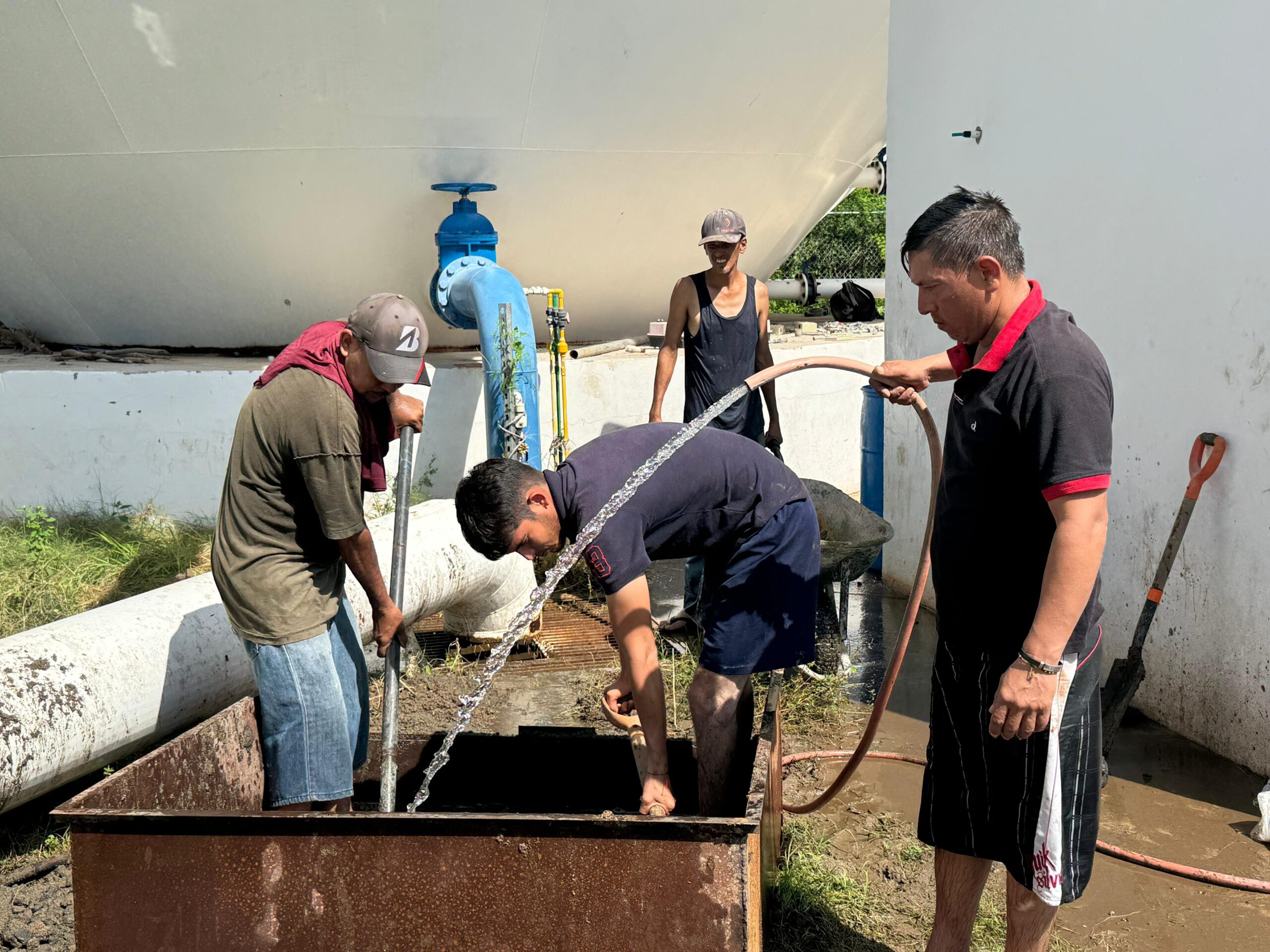Dan mantenimiento a planta potabilizadora de El Fuerte