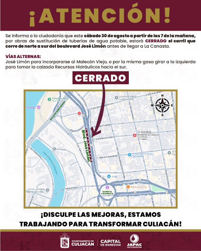 mapa de Culiacán