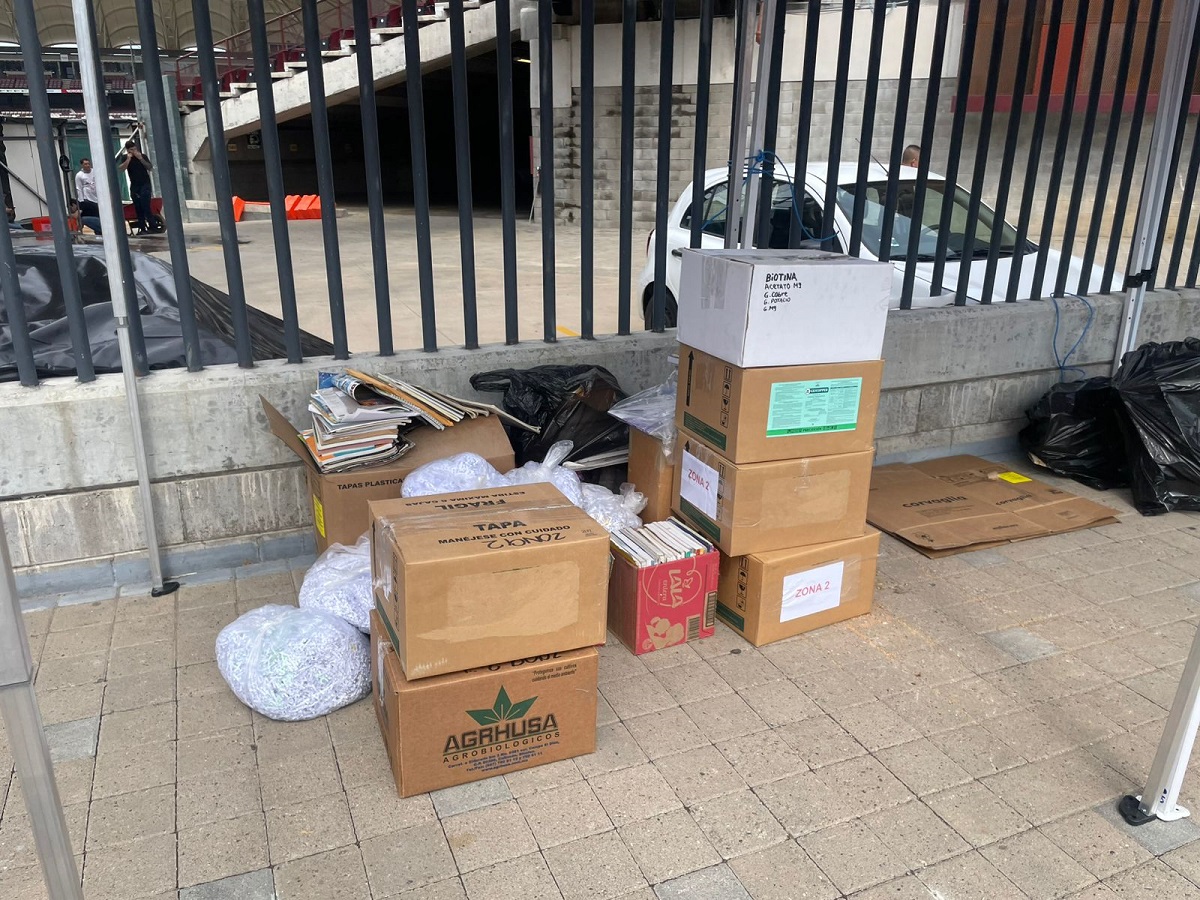 Materiales de reciclaje en Reciclatom 2025