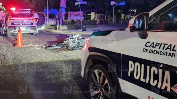 Identifican como José Ramón a motociclista que falleció durante choque al oriente de Culiacán