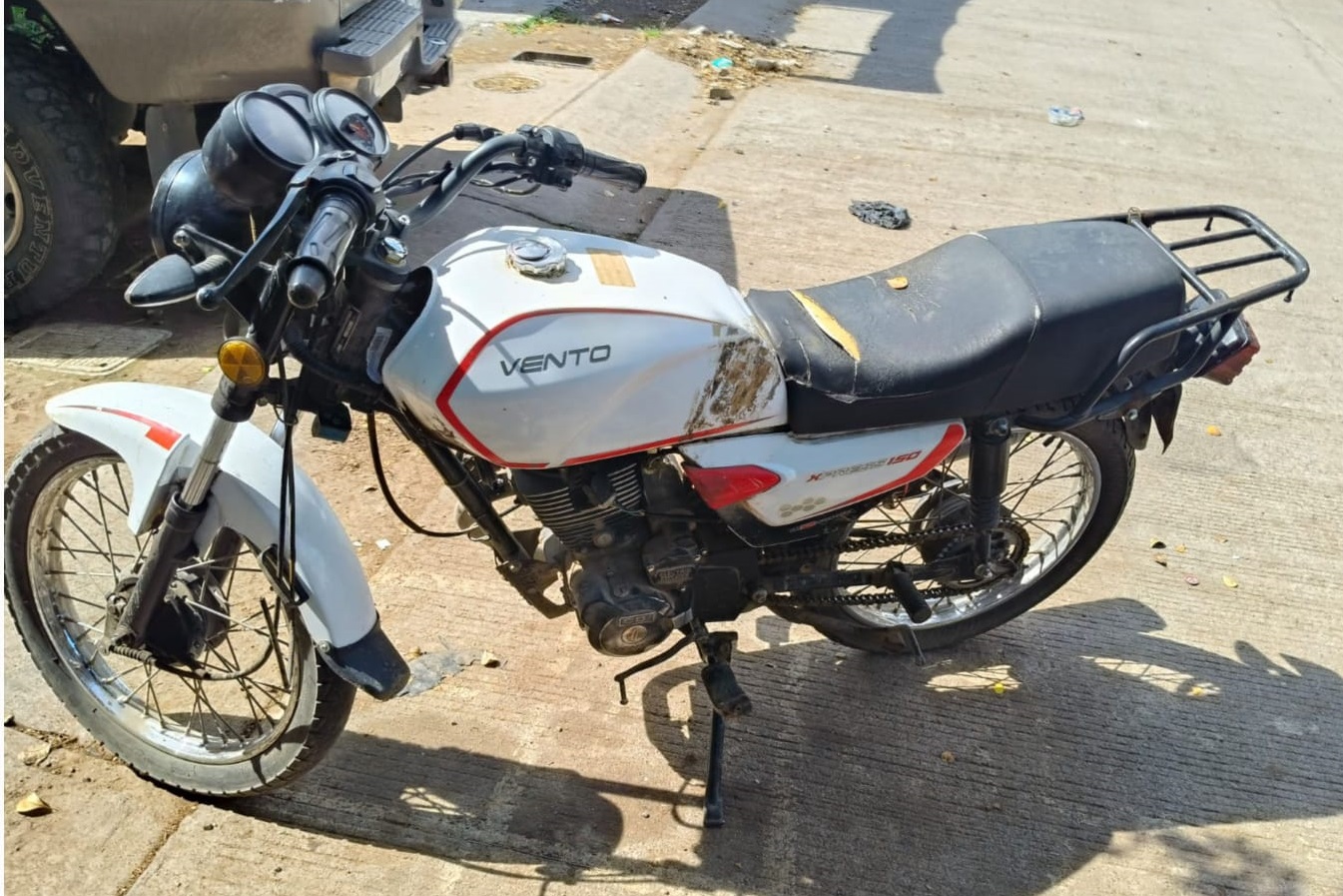 Moto asegurada en Culiacán