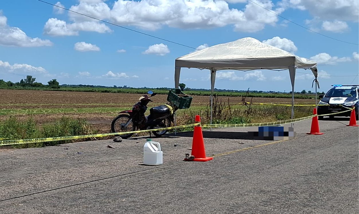 Muere motociclista tras choque en Navolato