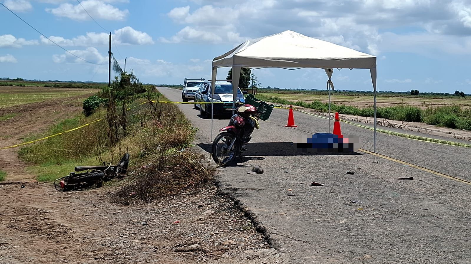 Muere motociclista tras choque en Navolato