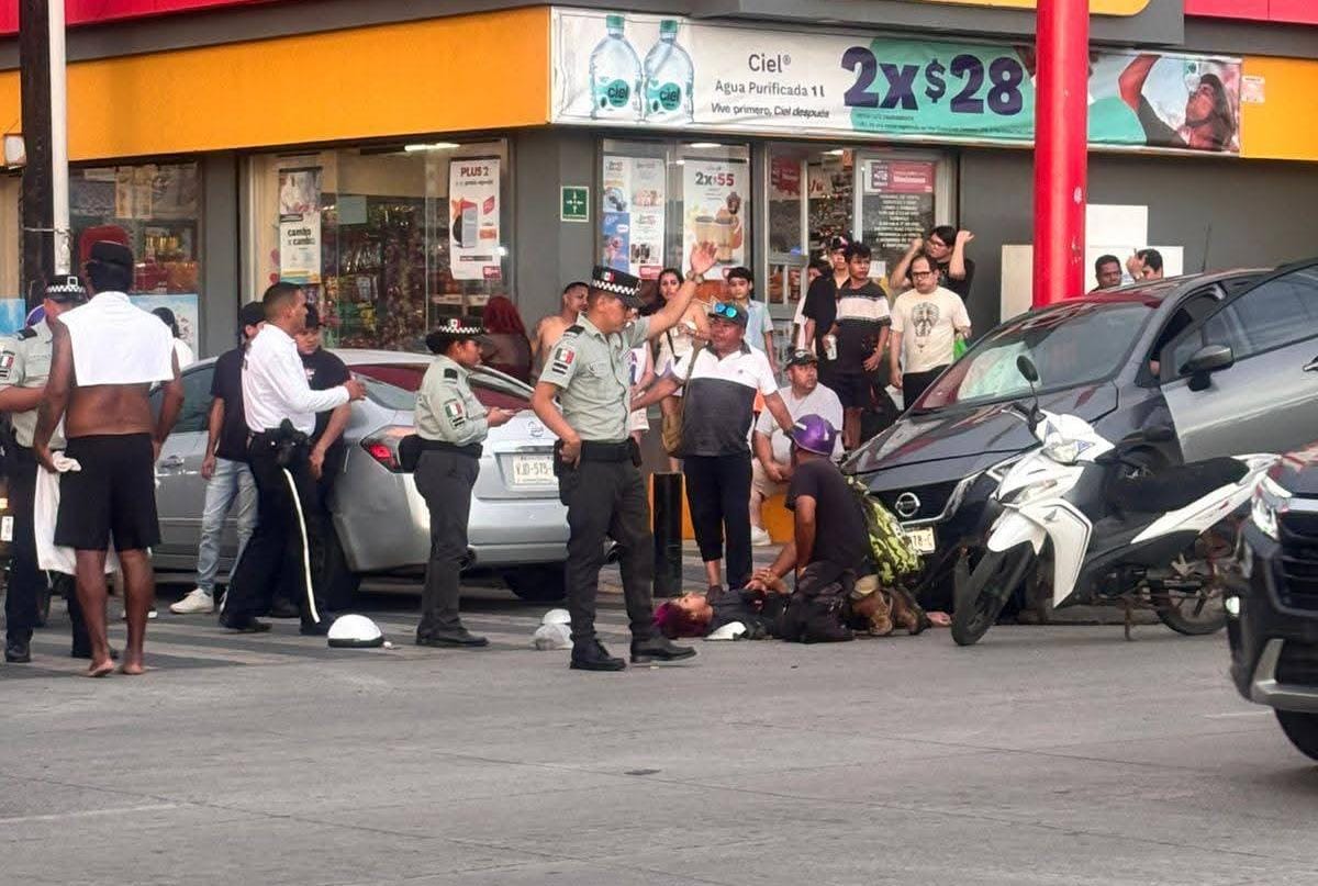 Mujer resulta herida tras ser atropellada en Mazatlán