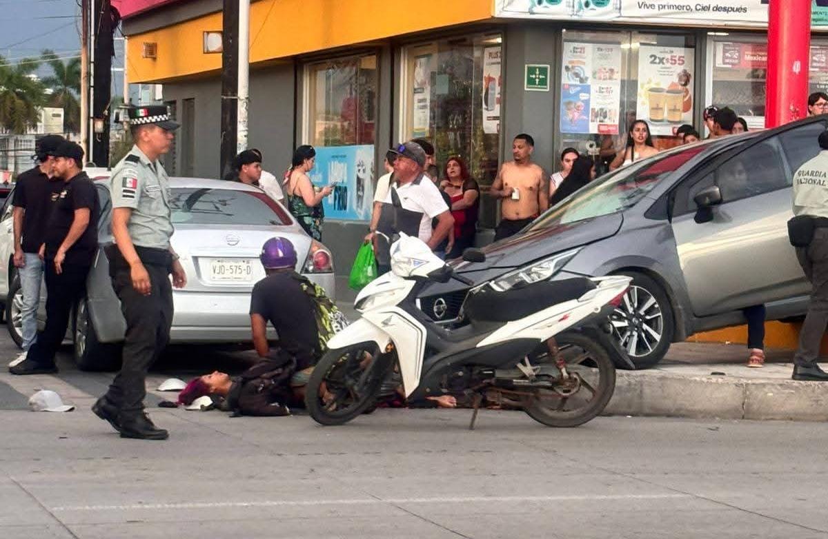 Mujer resulta herida tras ser atropellada en Mazatlán