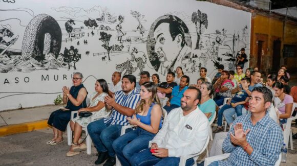 Escuinapa rinde homenaje a Dámaso Murúa con mural y espectáculo cultural en su honor