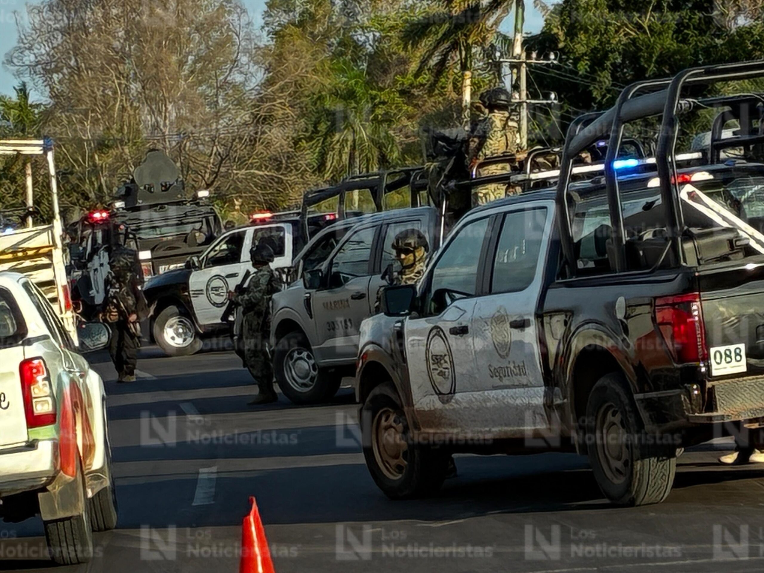 Operativo de la SSPC y Semar en Los Mochis