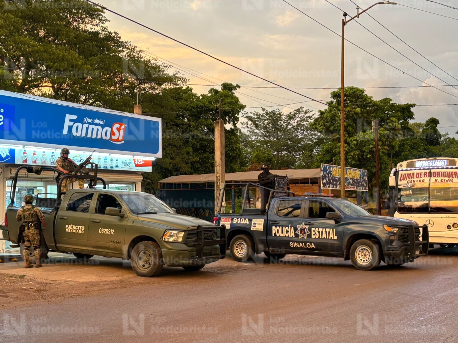 Fuerte operativo militar en sector Loma de Rodiguera al norte de Culiacán