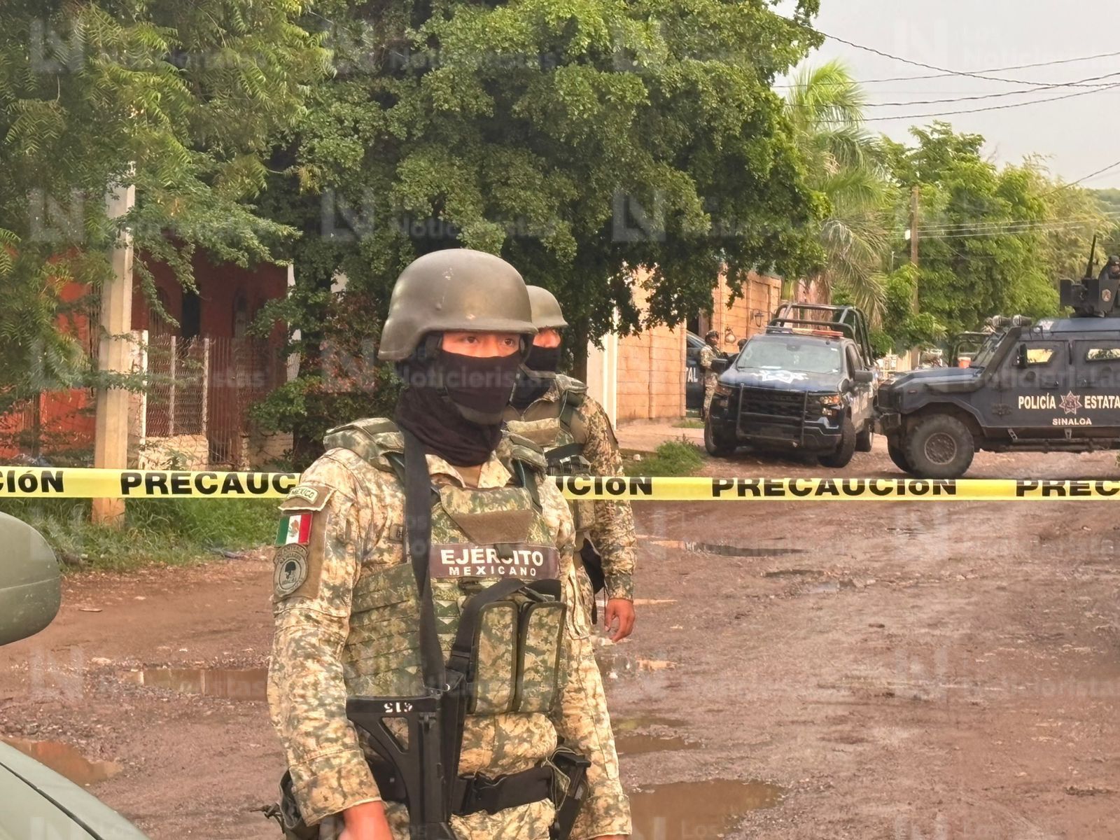 Fuerte operativo militar en sector Loma de Rodiguera al norte de Culiacán