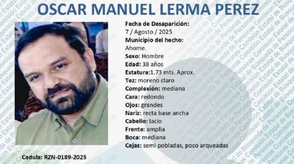Activan alerta de búsqueda para dar con Óscar Manuel, desaparecido en Los Mochis