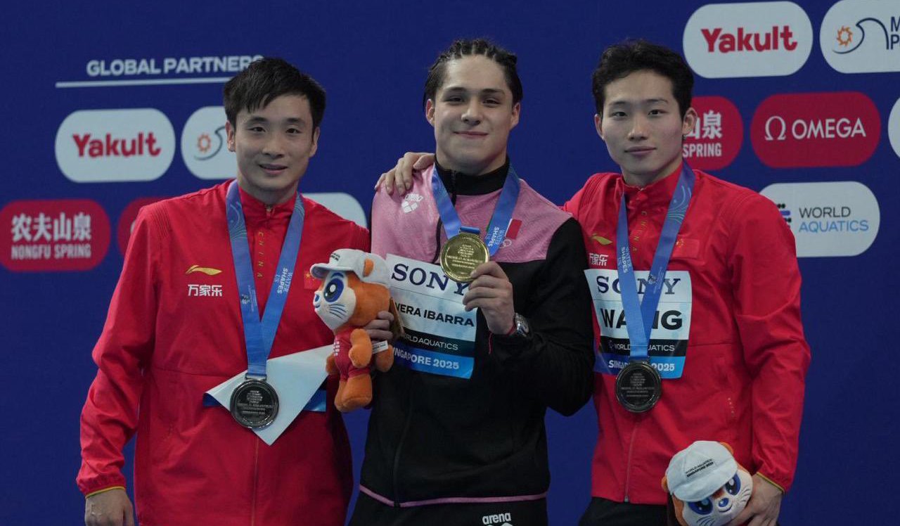 osmar olvera en el mundial de deportes acuaticos singapur
