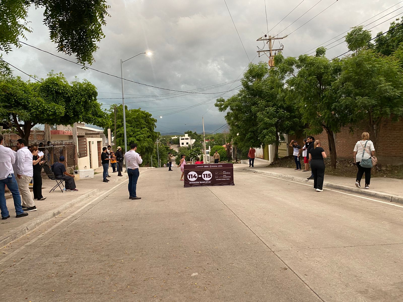 Pavimentaciones en la colonia Buena Vista de Culiacán