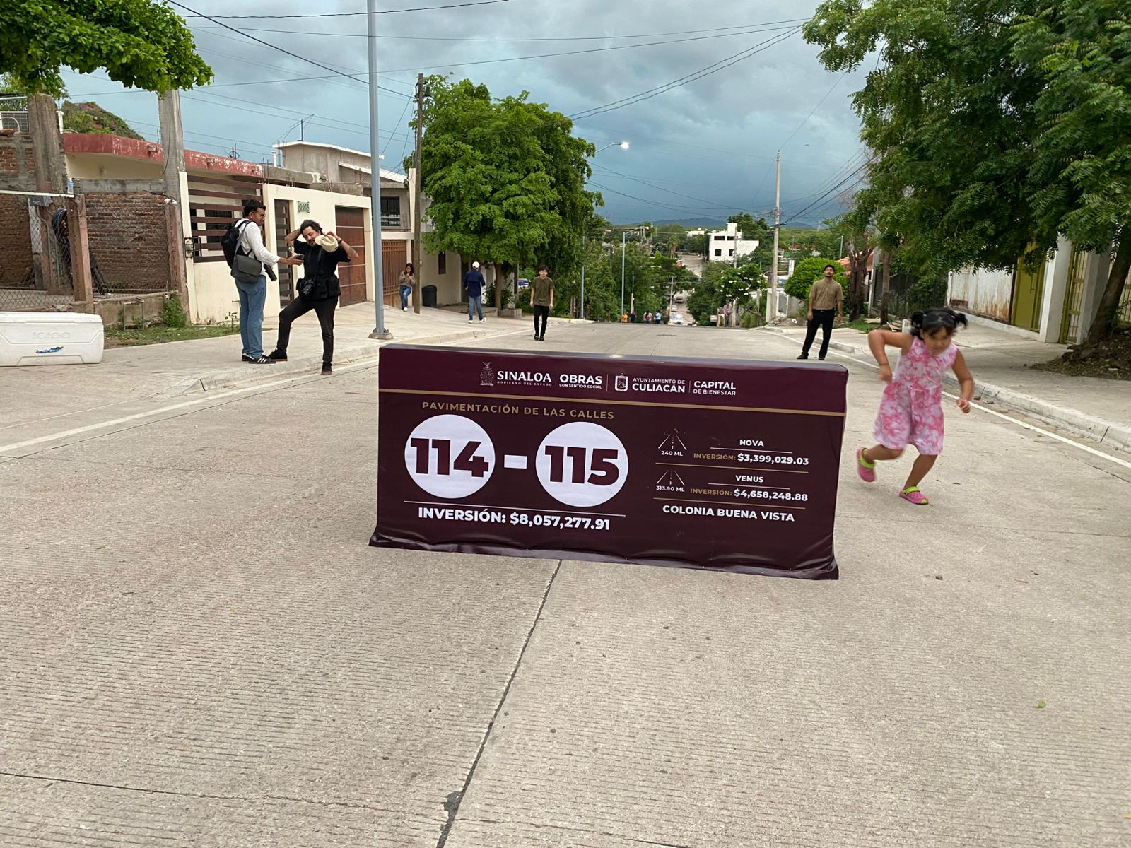 Pavimentaciones en la colonia Buena Vista de Culiacán