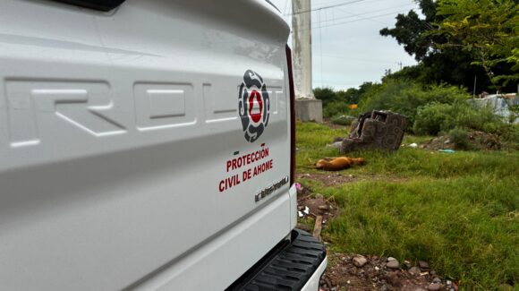 Perrito muere electrocutado y familias de Las Flores 3 en Los Mochis sufren afectaciones por las lluvias