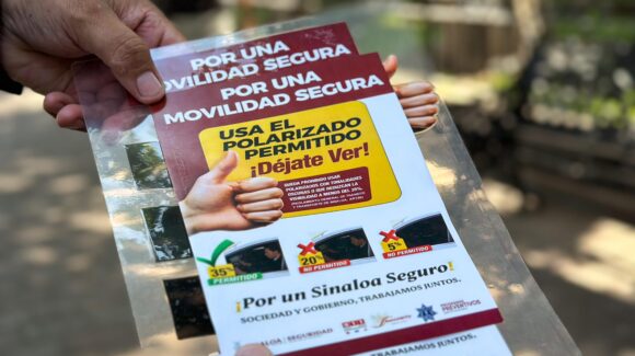 Multa por polarizado oscuro costará alrededor de mil 200 pesos en Mocorito: Seguridad