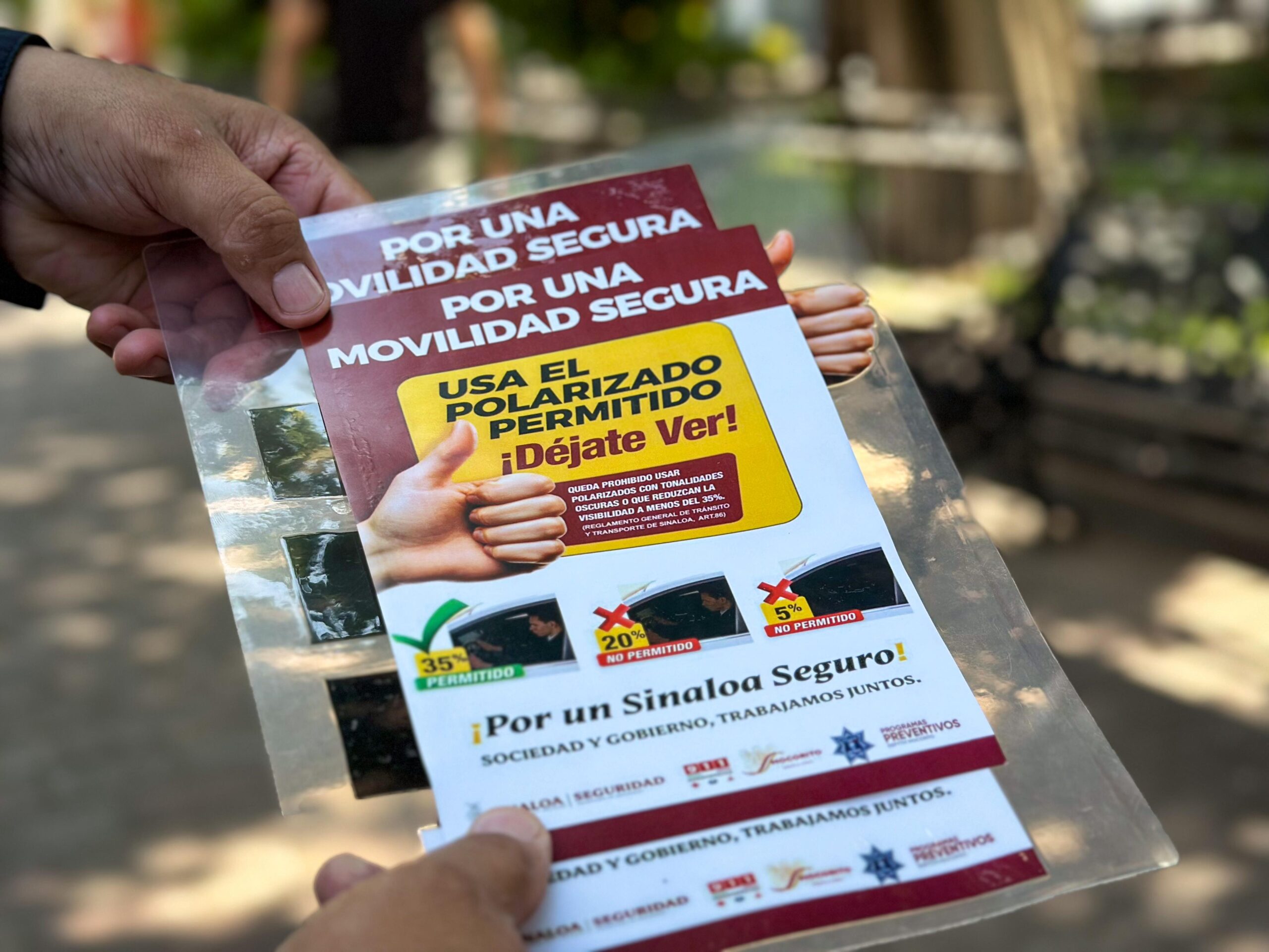 campaña de concientización sobre niveles permitidos de polarizado en vehículos