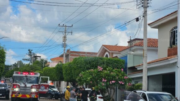 Se incendia residencia en Montebello, Culiacán; hay una femenina intoxicada
