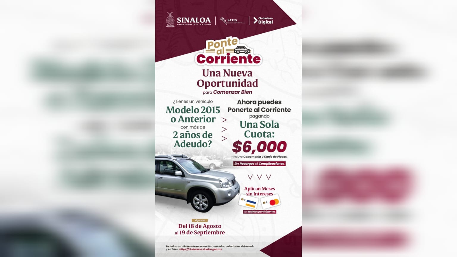 ponte al corriente nueva oportunidad