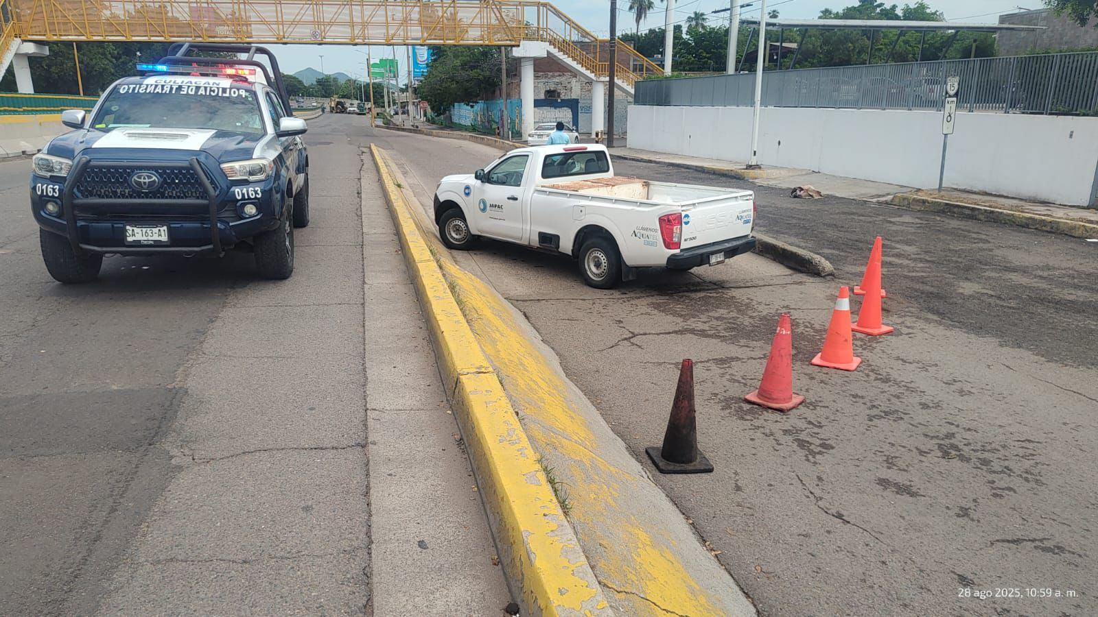 por reparaciones de Japac el bulevar Jose limon se encuentra cerrado