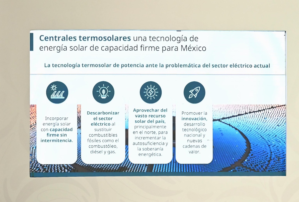 Presentación de plantas termosolares