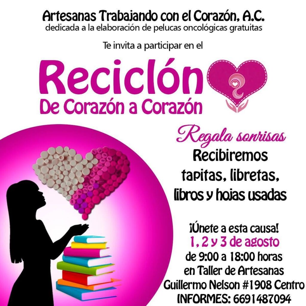Artesanas Trabajando con el Corazón A.C llaman al ‘Reciclón de corazón a corazón’ en Mazatlán