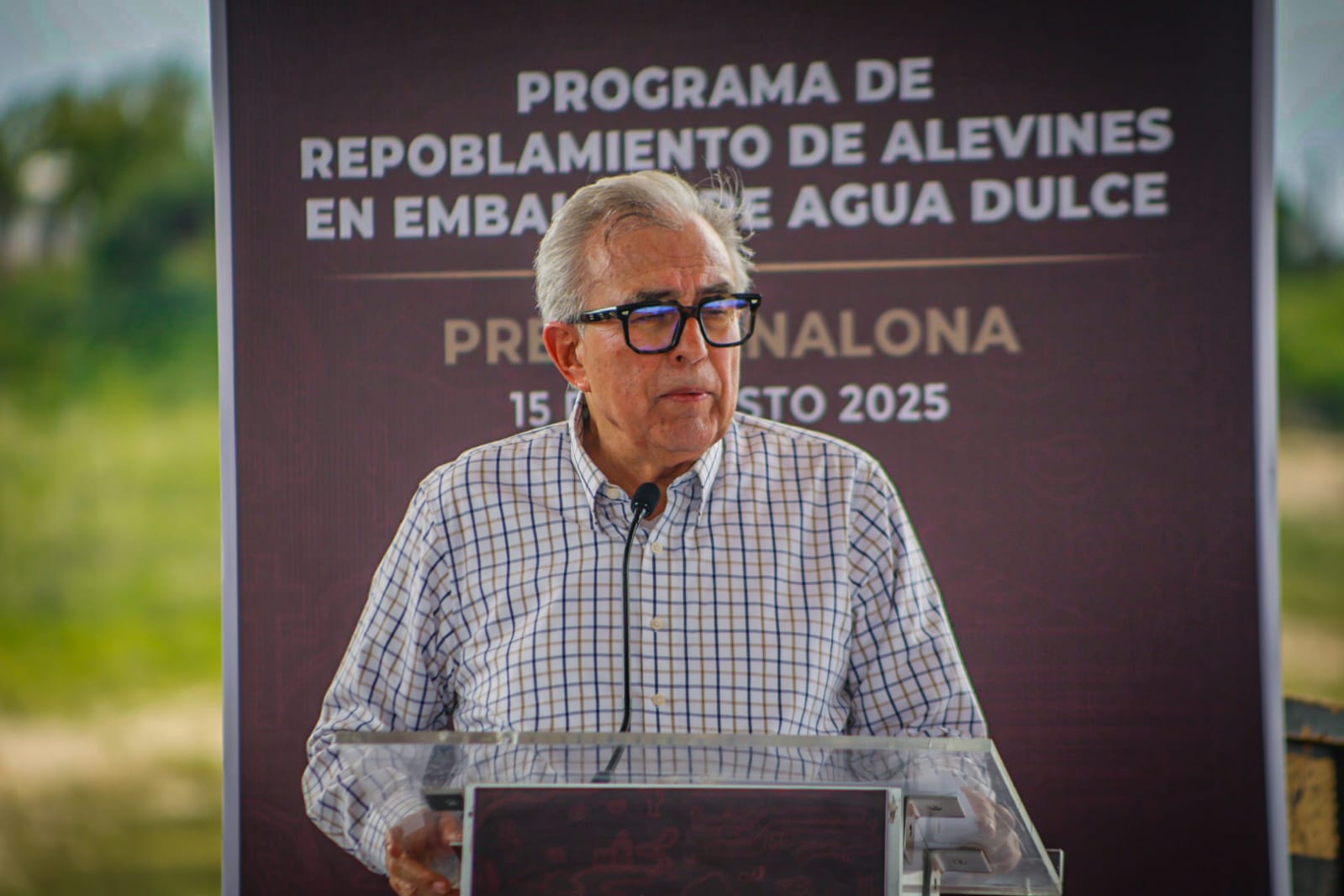 Rocha Moya en Programa de Repoblamiento de Alevines en Sanalona