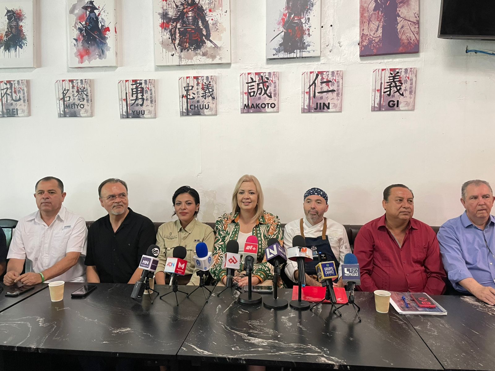 rueda de prensa marcha contra la violencia en Sinaloa