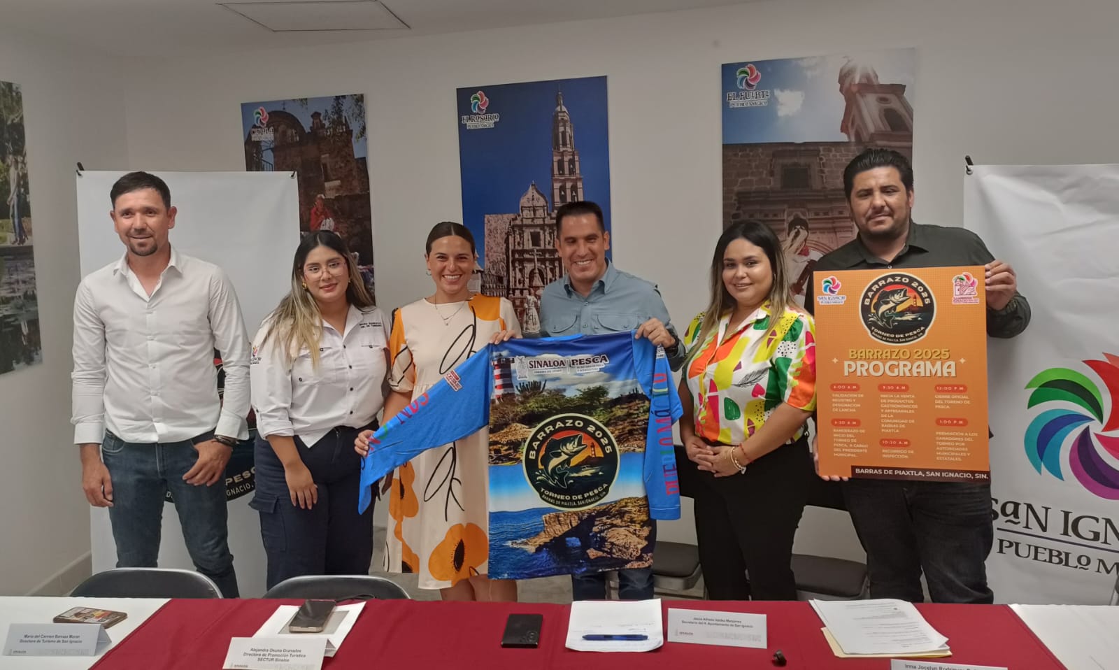 rueda de prensa de la realización del Torneo de Pesca Barrazo 2025