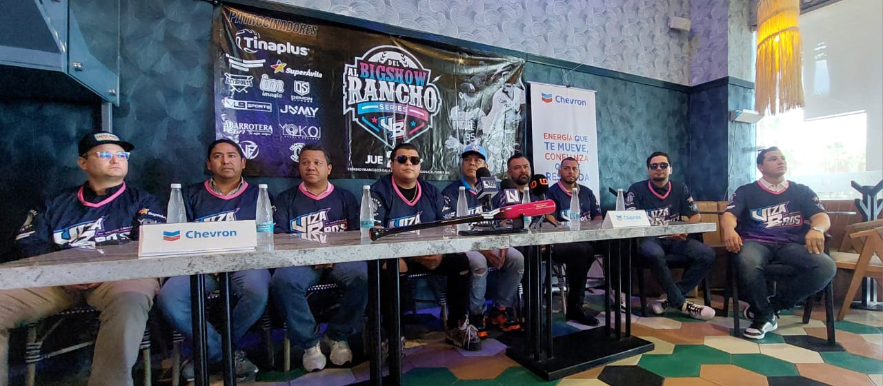 rueda de prensa Viza Bro’s presentan juego de beisbol con causa en Mochicahui