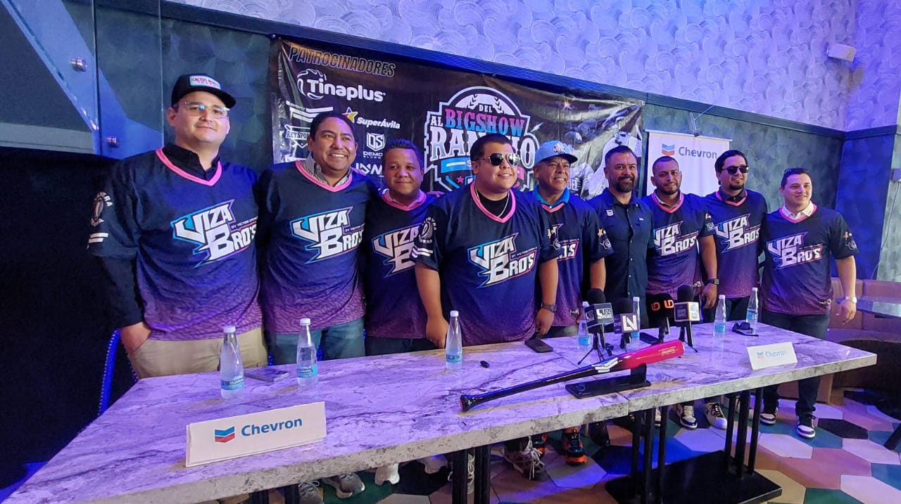 rueda de prensa Viza Bro’s presentan juego de beisbol con causa en Mochicahui