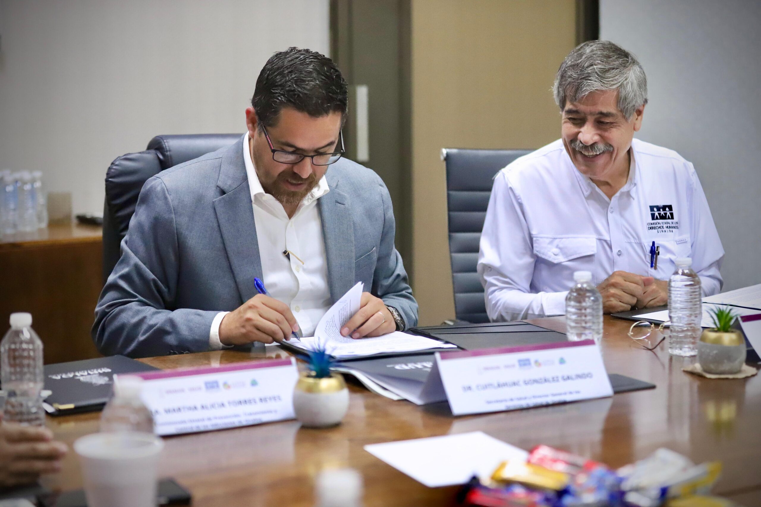 Firman convenio entre SSA y CEDH