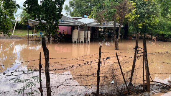 Fueron 73 milímetros de lluvia los que cayeron en Palos Blancos, Guasave