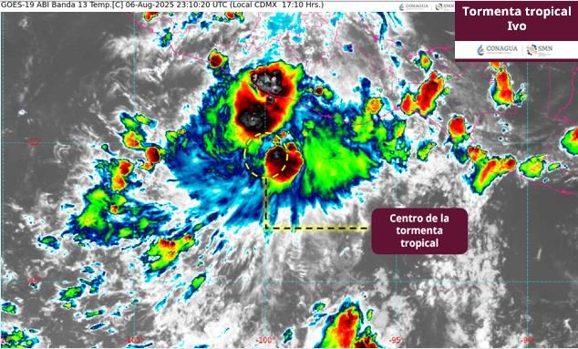 tormenta tropical ivo dejara lluvias