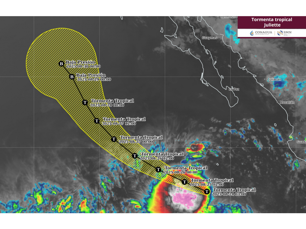tormenta tropical juliette