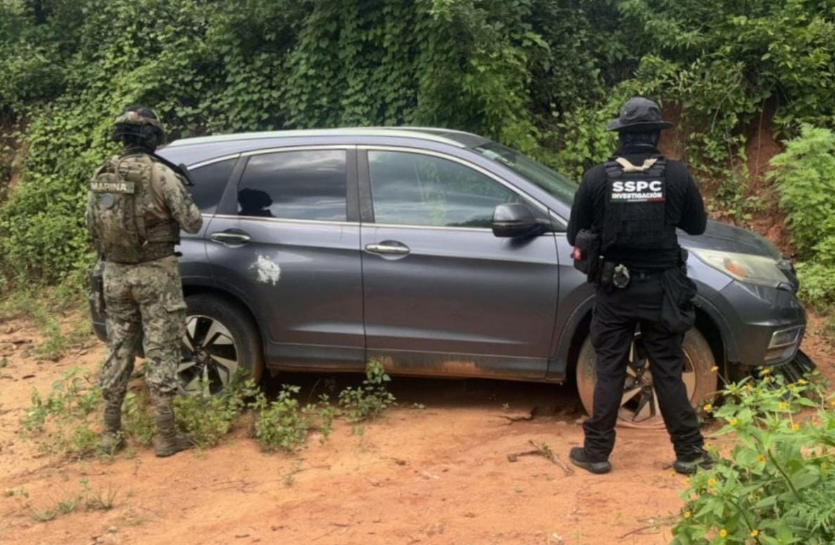 Vehículo asegurado en San Ignacio